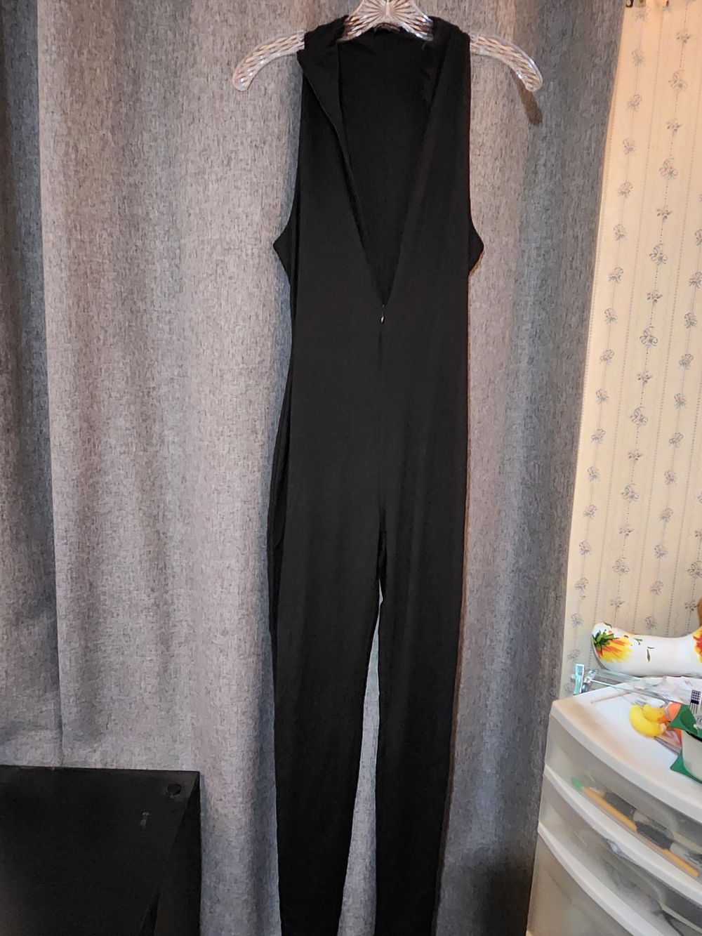 Naked Wardrobe Black Sleeveless Jumpsuit Romper
